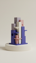Architectural 3D-Printed Desktop Organizer