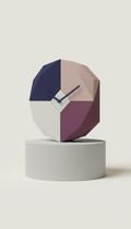 Geometric 3D-Printed Wall Clock
